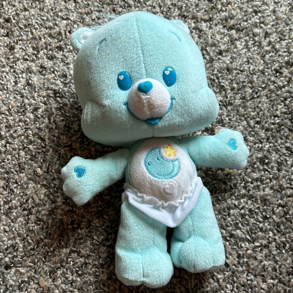 Care Bears Y2K 2004 CareBear Cubs Bedtime Bear Baby Care Plush Blue